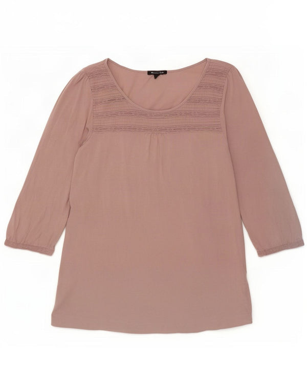 Massimo Dutti Γυναικείο τοπ 3/4 μανίκι UK 12 Medium Pink