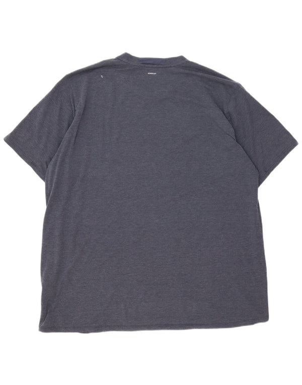 Ανδρικό T-Shirt Adidas Top 2XL Navy Blue Polyester