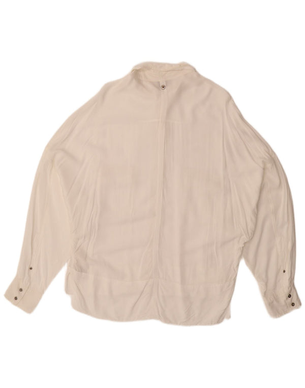 Γυναικεία μπλούζα DIESEL Loose Fit UK 14 Medium White Rayon