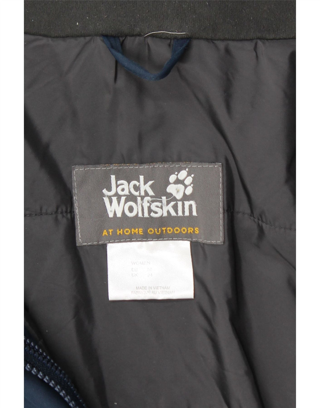 JACK WOLFSKIN Γυναικείο μπουφάν με κουκούλα αντιανεμικό UK 24 4XL Navy Blue