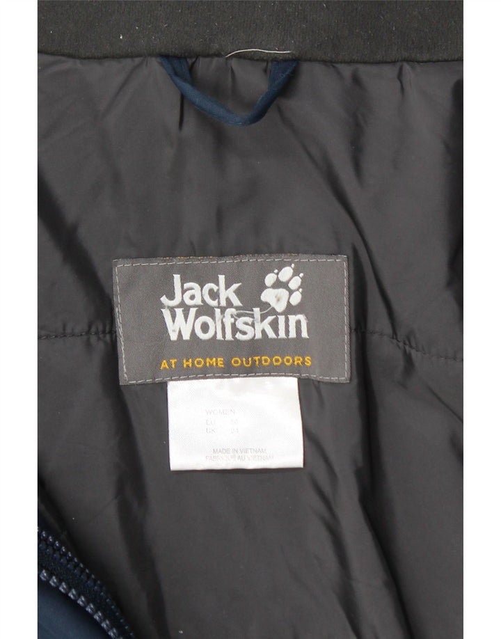 JACK WOLFSKIN Γυναικείο μπουφάν με κουκούλα αντιανεμικό UK 24 4XL Navy Blue