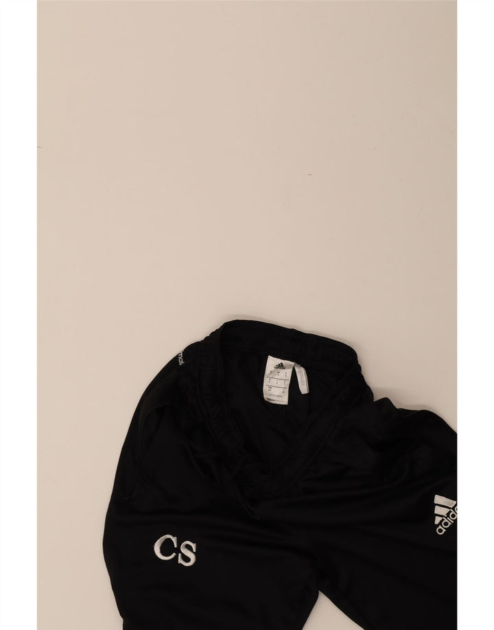 ADIDAS Womens Climalite Tracksuit Trousers UK 10 Small  Black Polyester Vintage Adidas and Second-Hand Adidas from Messina Hembry 