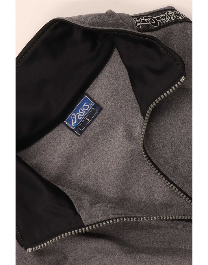 Ανδρική φόρμα γυμναστικής γραφική Asics Top μπουφάν Μικρό Γκρι