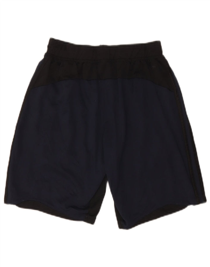 Ανδρικό αθλητικό σορτς Adidas Climalite Small Navy Blue Colorblock Πολυεστέρας