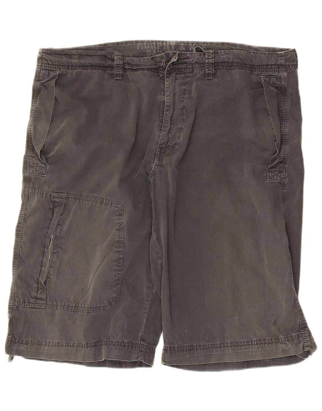 Murphy & Nye Mens Sailmakers Cargo Short W40 XL Γκρι βαμβακερό