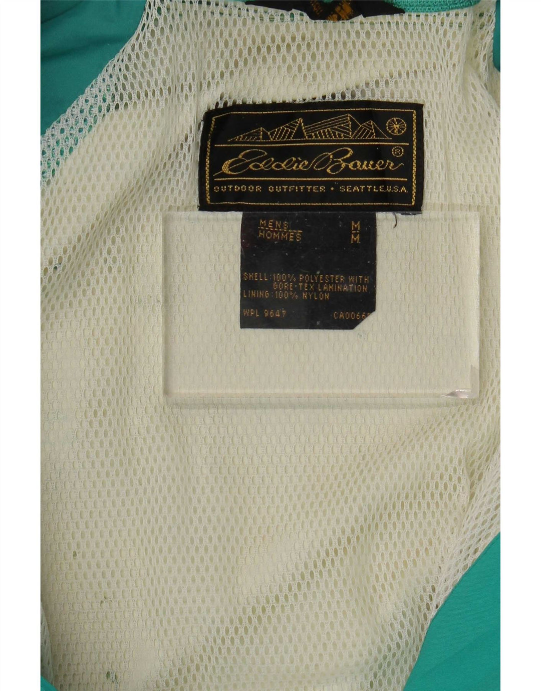 Ανδρικό μπουφάν βροχής Eddie Bauer UK 38 Medium Green Polyester