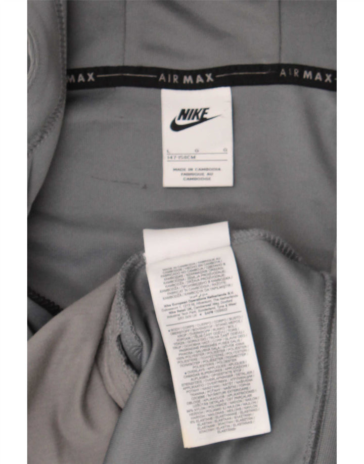Γραφικό πουλόβερ Nike Boys με κουκούλα 12-13 ετών, μεγάλο γκρι πολυεστέρα