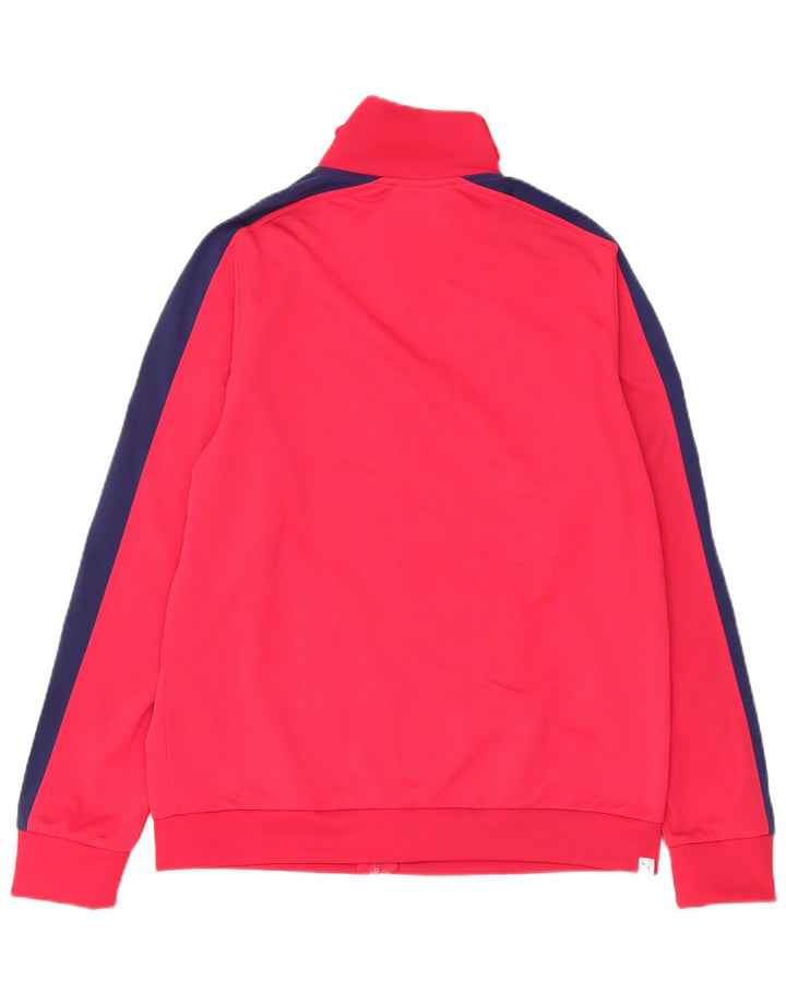 Puma γυναικεία αθλητική φόρμα Top Jacket UK 16 Large Pink Colourblock Polyester