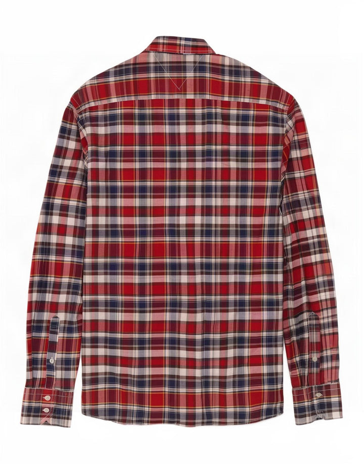 Ανδρικό πουκάμισο Tommy Hilfiger Custom Fit, μεσαίο κόκκινο βαμβακερό