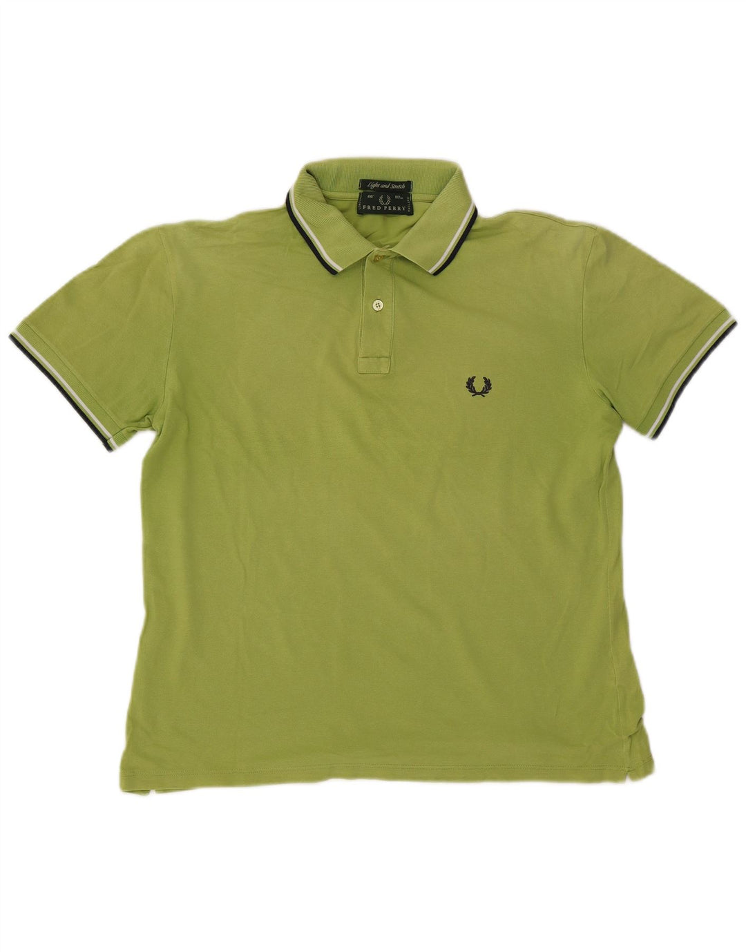 Fred Perry Ανδρικό πουκάμισο πόλο με μεγάλο πράσινο ριγέ βαμβακερό