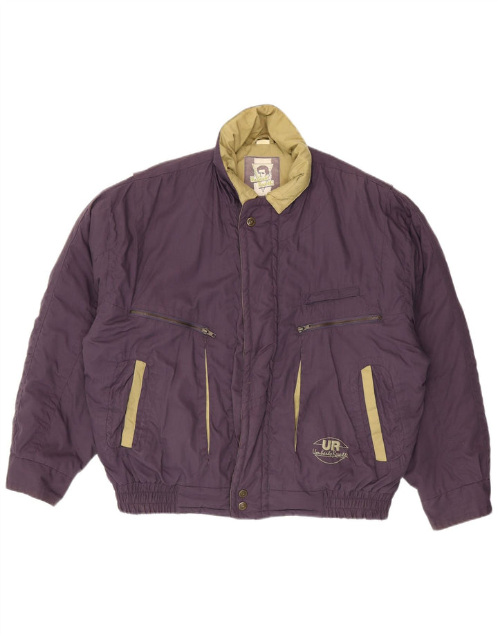 Ανδρικό μπουφάν με επένδυση Umberto Rosetti UK 42 XL Purple Polyester