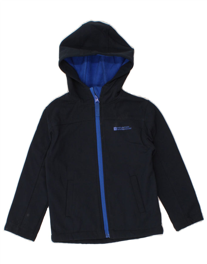 MOUNTAIN WAREHOUSE Boys Hooded Windbreaker Jacket 3-4 Years Navy Blue Vintage Mountain Warehouse and Second-Hand Mountain Warehouse from Messina Hembry 