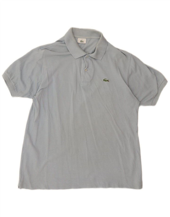 LACOSTE Ανδρικό Πόλο Μπλουζάκι Νούμερο 5 Μεγάλο Μπλε Βαμβακερό