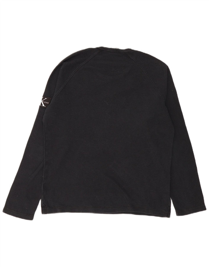 CALVIN KLEIN JEANS Ανδρικό τοπ Μακρύ μανίκι XL Μαύρο