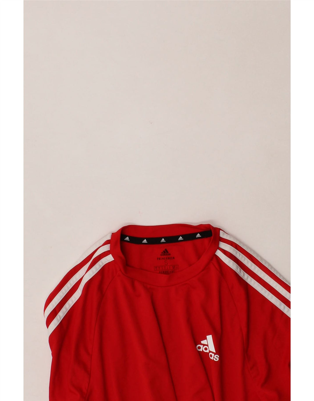 ADIDAS Mens Aeroready T-Shirt Top Small Red Polyester Vintage Adidas and Second-Hand Adidas from Messina Hembry 