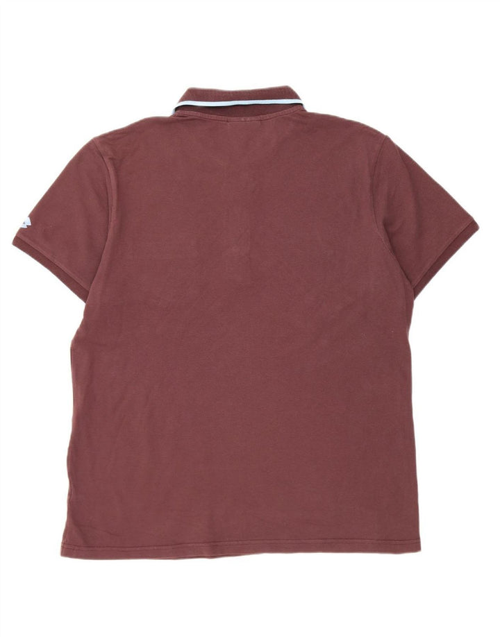 LOTTO Mens Polo Shirt Large Brown