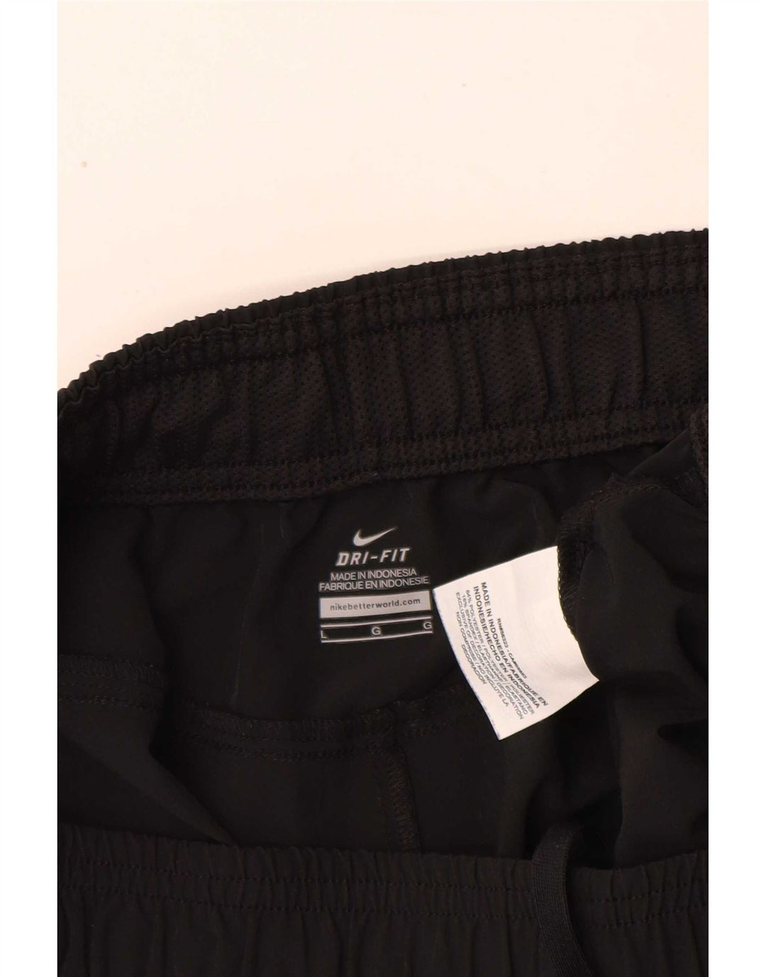 Ανδρικό αθλητικό σορτς Nike Dri Fit, μεγάλο μαύρο πολυεστέρα
