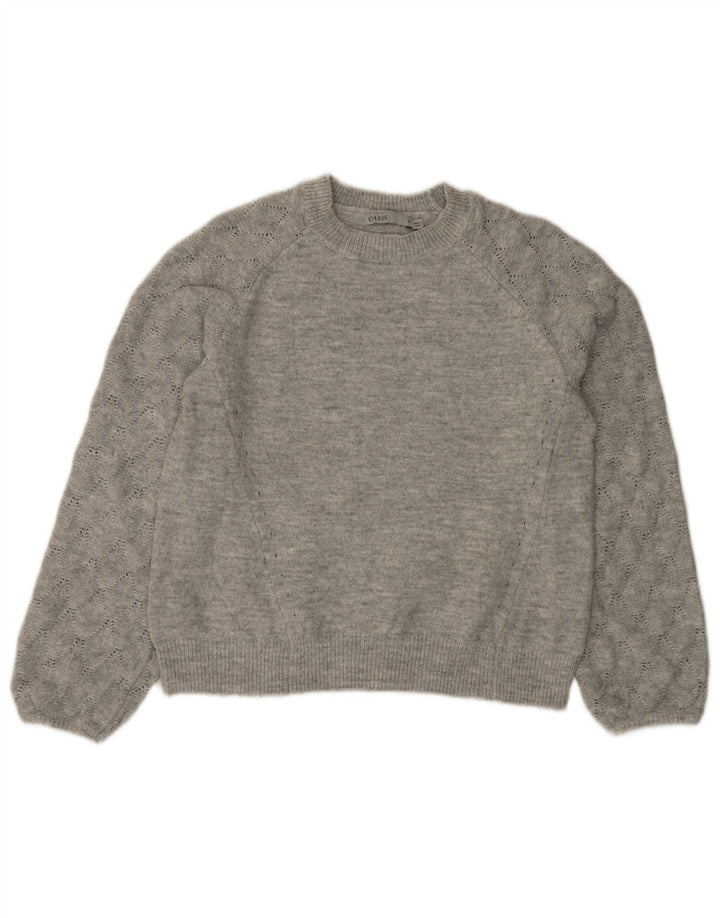 Γυναικείο πουλόβερ OASIS Crew Neck Jumper UK 14 Medium Grey Acrylic