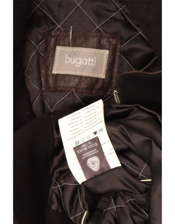Ανδρικό πανωφόρι Bugatti UK 44 2XL Μαύρο παρθένο μαλλί