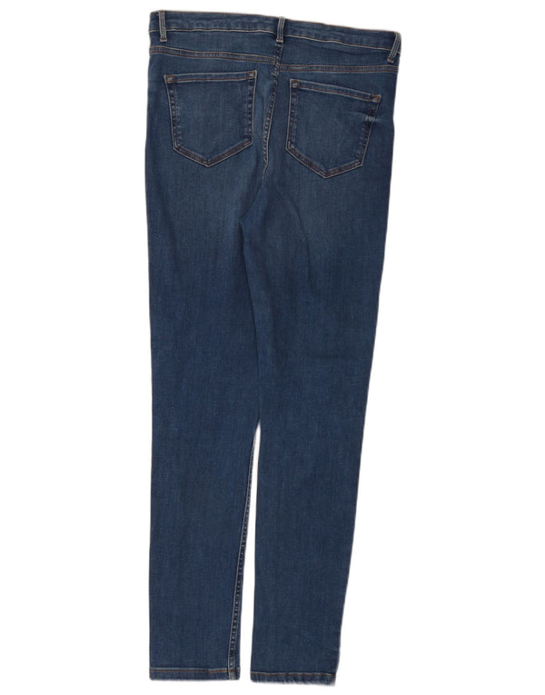 Marks & Spencer Γυναικεία Skinny Jeans UK 12 Medium W32 L30 Blue Cotton