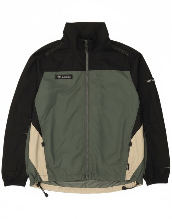 Columbia Ανδρικό μπουφάν βροχής UK 38 Medium Green Colourblock Nylon