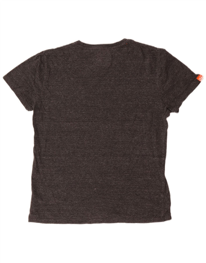 Ανδρικό T-Shirt Superdry Top Larg γκρι βαμβακερό