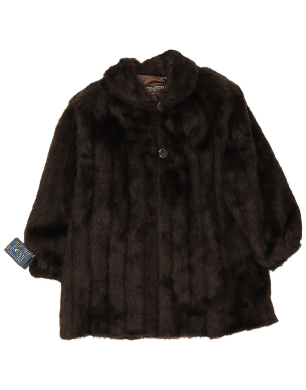 Nicola D' Angelo Γυναικείο Πανωφόρι από Faux Fur UK 16 Large Brown
