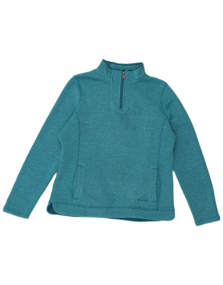 Weird Fish Γυναικεία φούτερ με φερμουάρ Jumper UK 12 Medium Blue Polyester