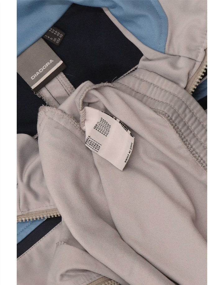 Ανδρική φόρμα Diadora Top Jacket UK 40 Medium Grey Colourblock Polyester