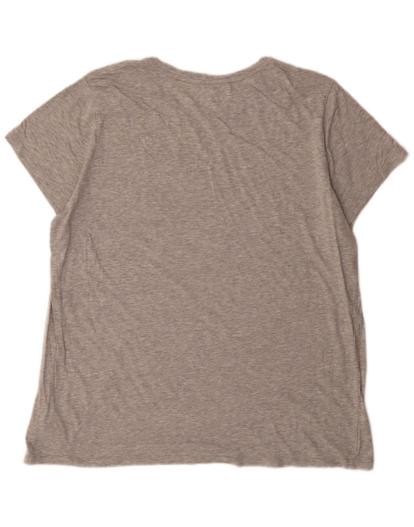 Gap Womens Favorite Fit T-Shirt Top UK 20 2XL Grey Flecked Cotton