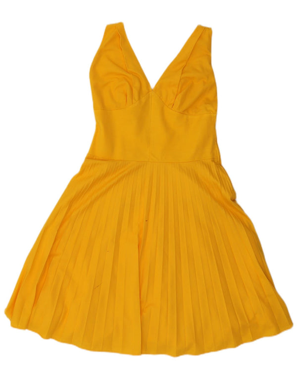 Vintage Γυναικείο Αμάνικο Φόρεμα A-Line IT 46 Large Yellow