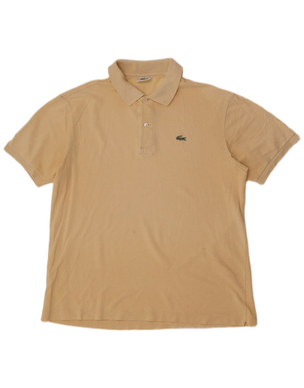 Ανδρικό πουκάμισο πόλο Lacoste, μέγεθος 6 XL, βαμβακερό μπεζ