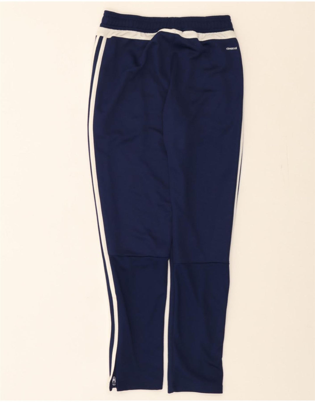 ADIDAS Boys Climacool Tracksuit Trousers 11-12 Years  Navy Blue Polyester Vintage Adidas and Second-Hand Adidas from Messina Hembry 