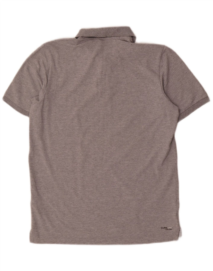 Ανδρικό πουκάμισο Adidas Climalite Polo μεγάλο γκρι βαμβακερό