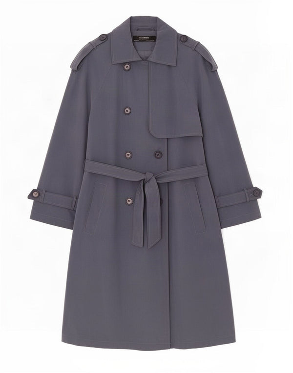 Zara γυναικεία καμπαρντίνα με 3/4 μανίκια UK 10 Small Grey
