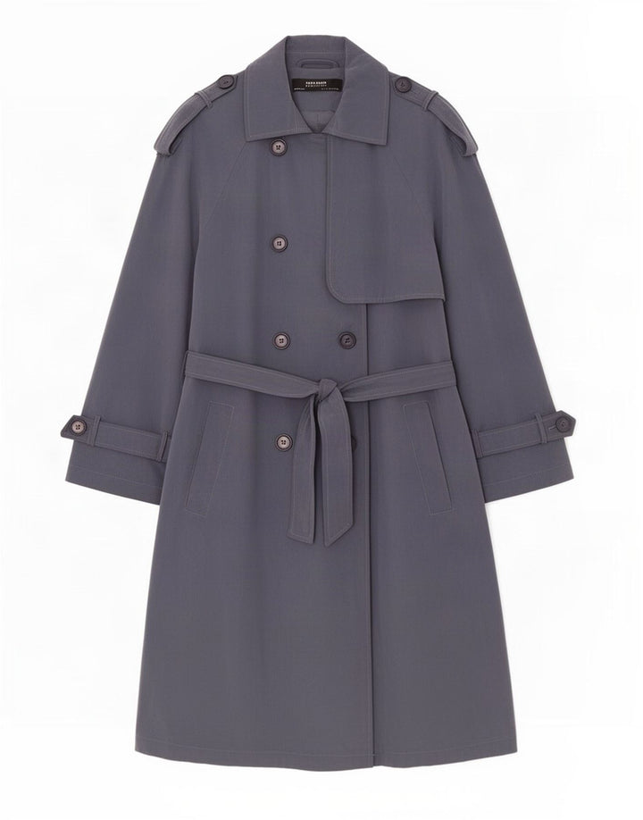 Zara γυναικεία καμπαρντίνα με 3/4 μανίκια UK 10 Small Grey