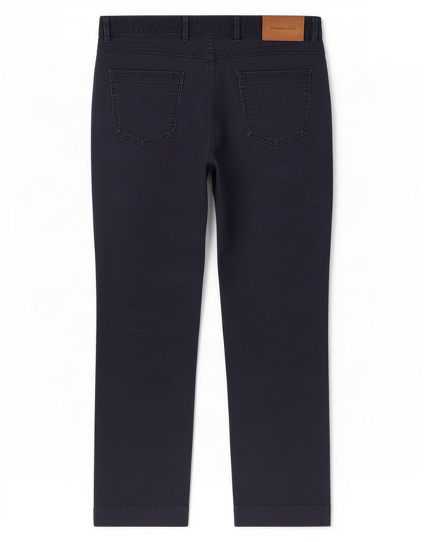 Massimo Dutti Ανδρικό Slim Fit Cropped Παντελόνι EU 40 Medium W31 L25 Navy Blue