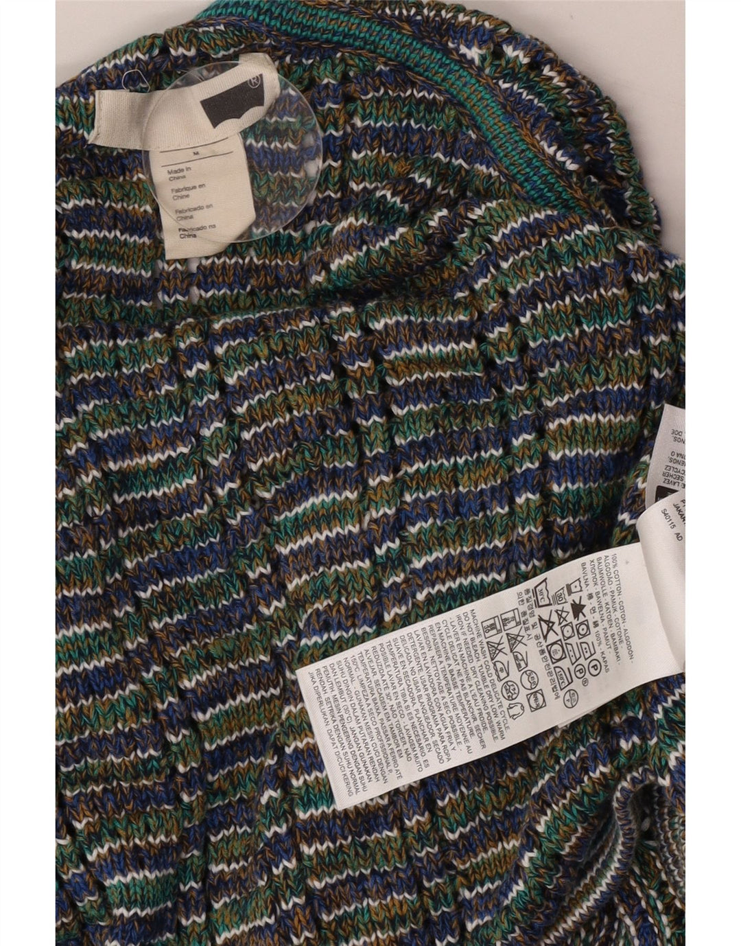 Levi's Γυναικείο πουλόβερ με τζάμπερ UK 14 Medium Green Flecked