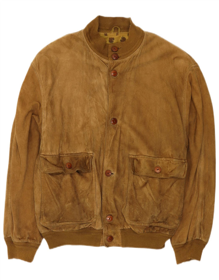 Ανδρικό Scout Suede Bomber Jacket UK 40 Large Beige