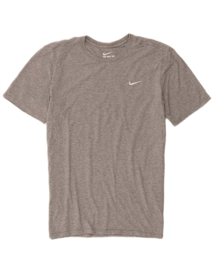 Ανδρικό μπλουζάκι Nike με κούφωμα, μεσαίο βαμβακερό γκρι