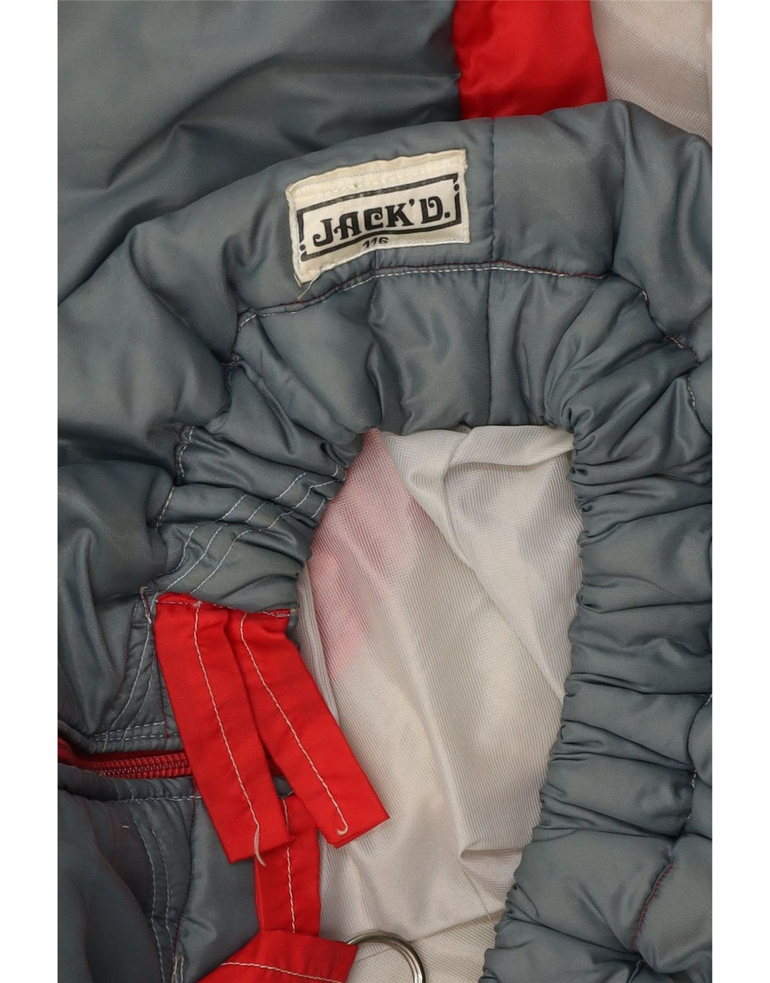 JACK DANIELS Γυναικείο Gilet UK 16 Large Grey Colourblock