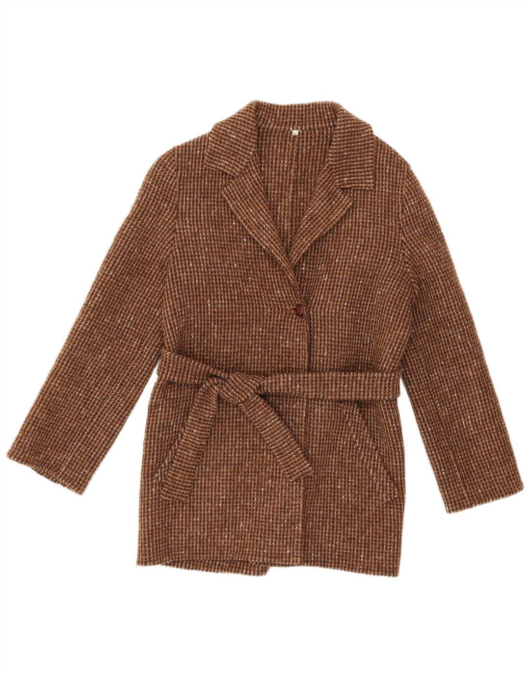 Vintage Γυναικείο Μπουφάν 1 Κουμπί Blazer IT 44 Μεσαίο καφέ Flecked