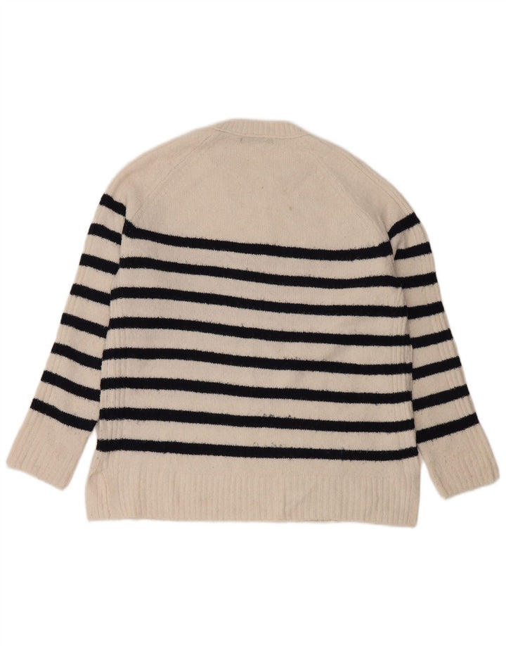 Marks & Spencer Γυναικείο πουλόβερ με λαιμόκοψη UK 14 Medium Off White