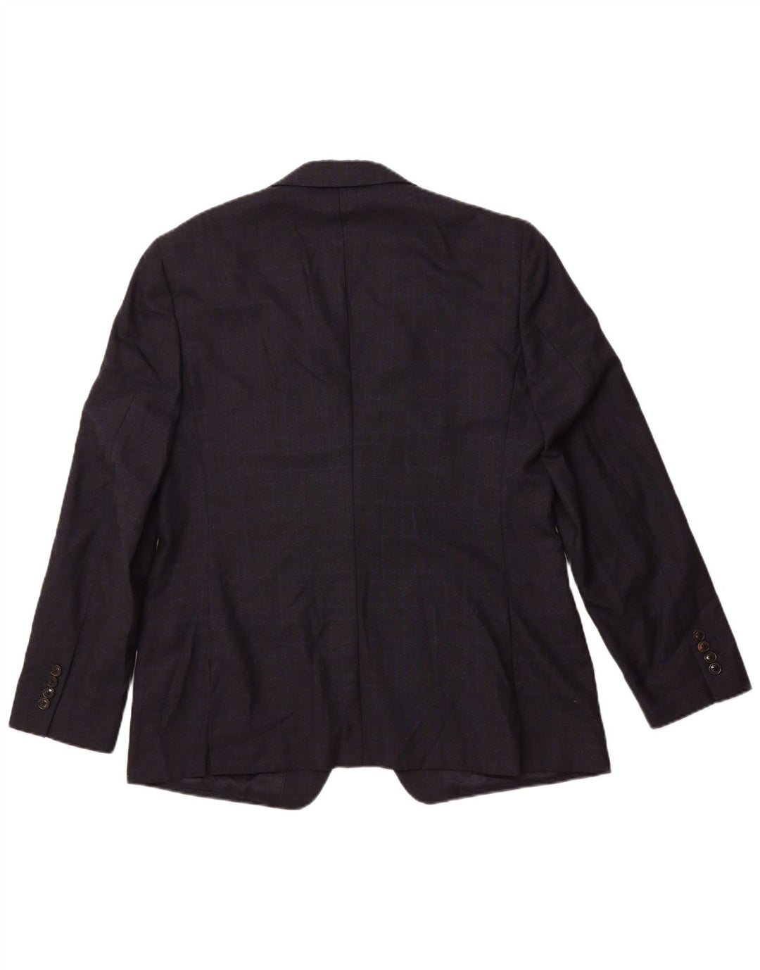 Ανδρικό μπουφάν σακάκι Reiss 1 κουμπιού UK 42 XL Navy Blue Check Wool