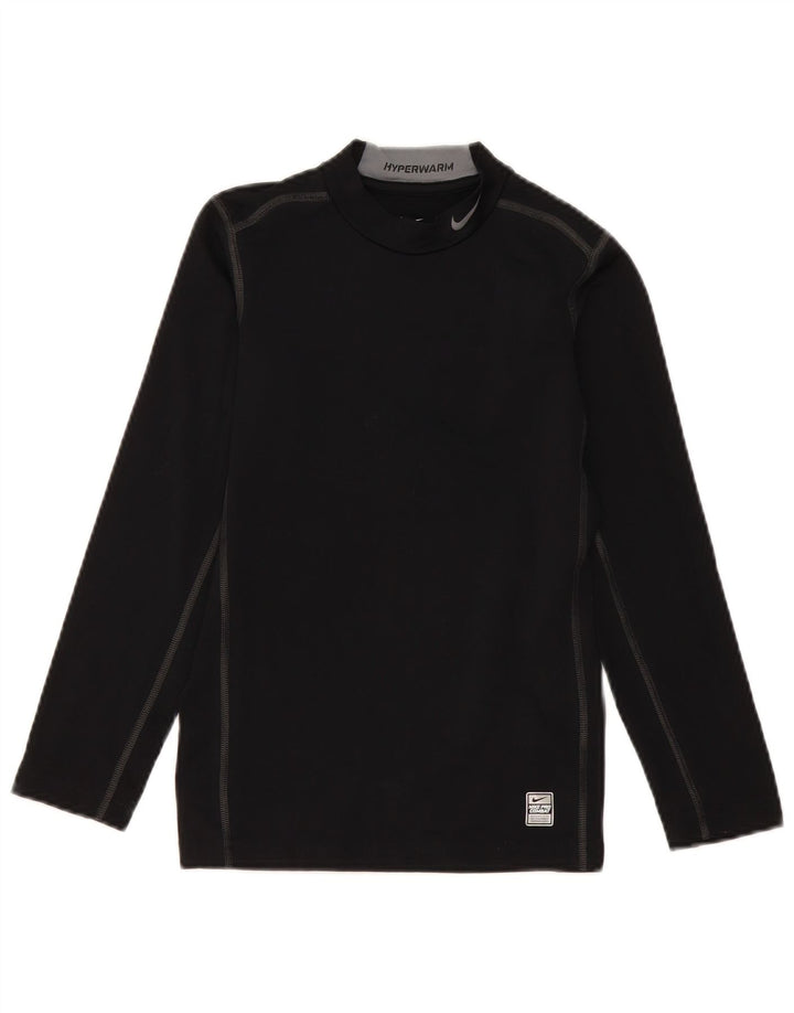 Nike Boys Graphic Top μακριά μανίκια 12-13 ετών Μεγάλο μαύρο χρώμα