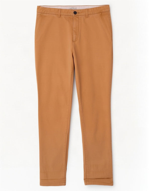 Jack Wills Ανδρικό παντελόνι Chino με λεπτή εφαρμογή W34 L32 Μπεζ βαμβακερό