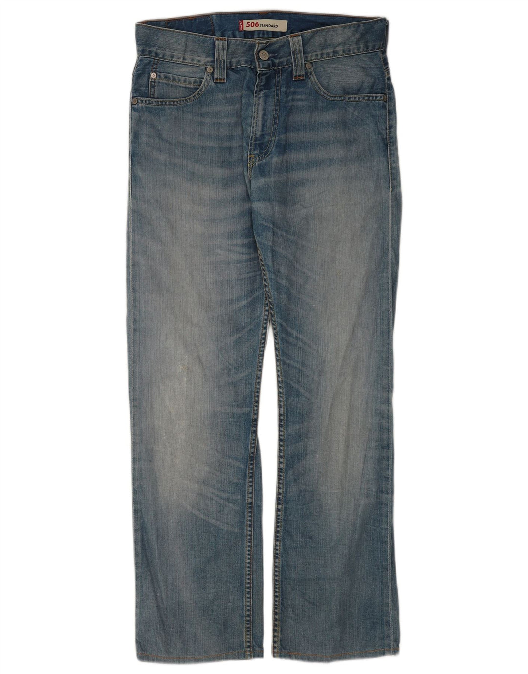Levi's Mens 506 Straight Jeans W31 L30 Blue Cotton