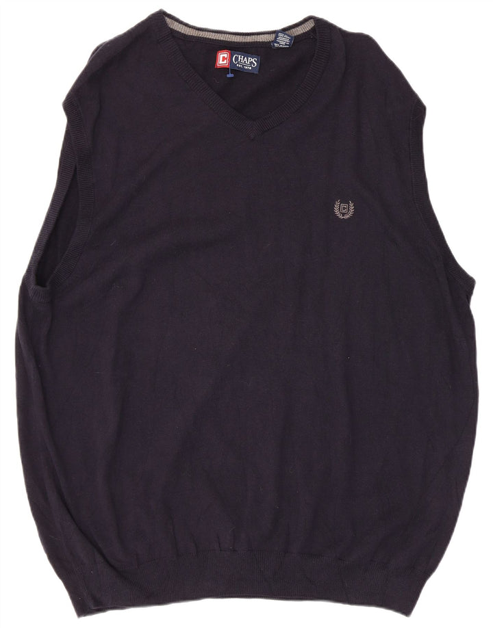 CHAPS Ανδρικό γιλέκο Tank Top XL Navy Blue Cotton