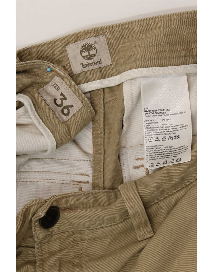 Ανδρικό σορτς Cargo Timberland W36 μεγάλο βαμβακερό χακί
