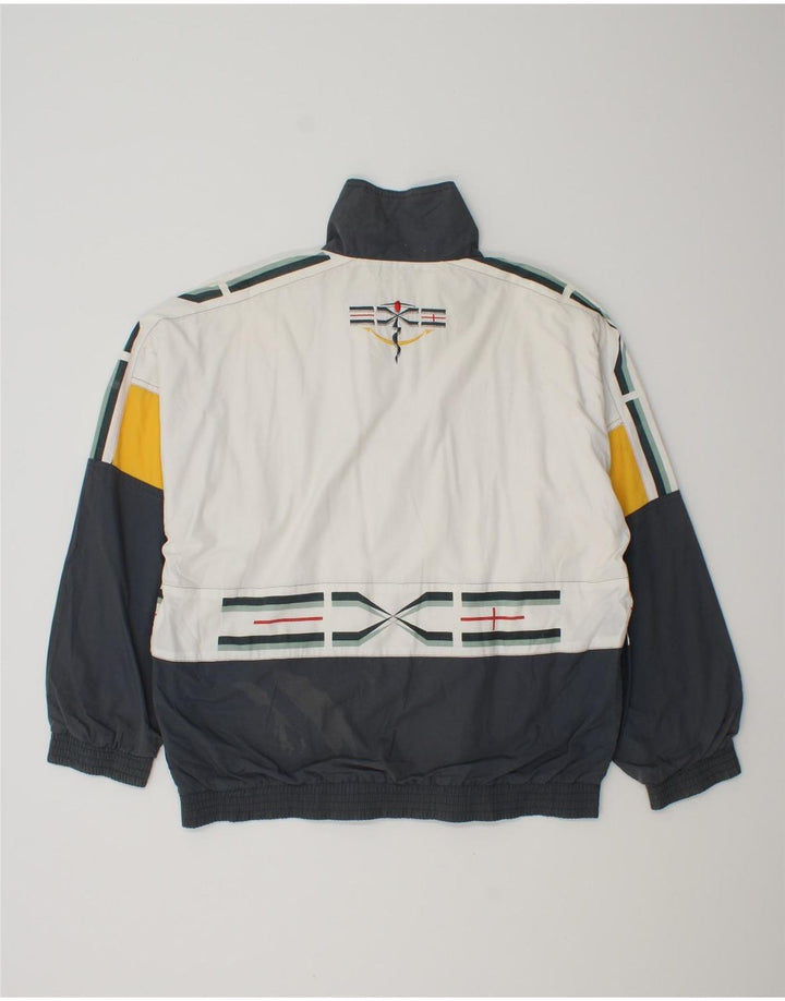 Ανδρική αθλητική φόρμα LOTTO Loose Fit Top Jacket Small White Colourblock